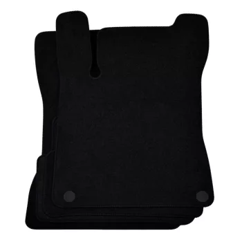   EgriAuto plyšový textilní koberec černý MERCEDES CLA X118 C118 2019-vyšší 4 ks