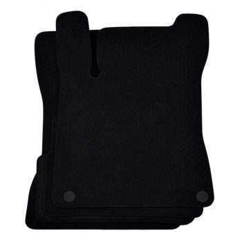   EgriAuto plyšový textilní koberec černý MERCEDES A W177 2018-vyšší 4 ks