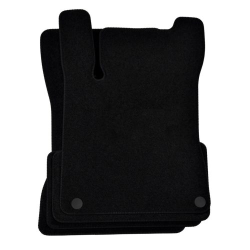 EgriAuto plyšový textilní koberec černý MERCEDES GLB X247 7seats 2020-magasabb 6 ks