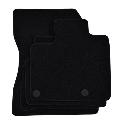EgriAuto plyšový textilní koberec černý NISSAN Qashqai 2021-magasabb 4 ks