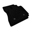 EgriAuto plyšový textilní koberec černý NISSAN Qashqai 2021-magasabb 4 ks