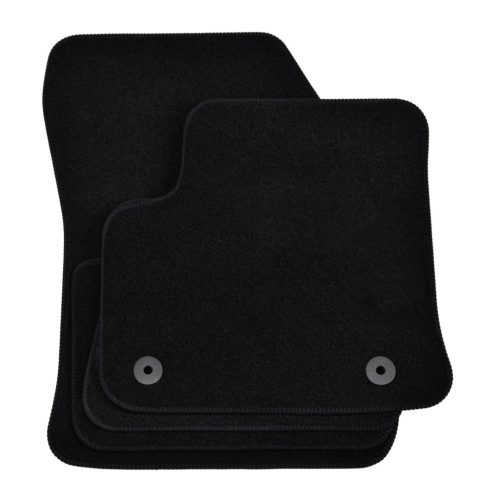 EgriAuto plyšový textilní koberec černý PEUGEOT 208 Electric 2020-vyšší 4 ks