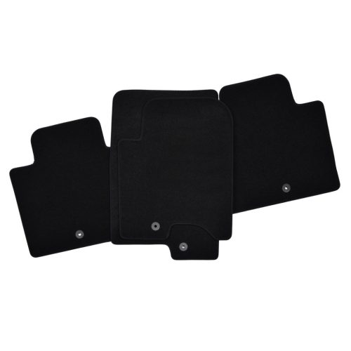 EgriAuto plyšový textilní koberec černý SSangYong Rexton 5 míst 2018-vyšší 4 ks