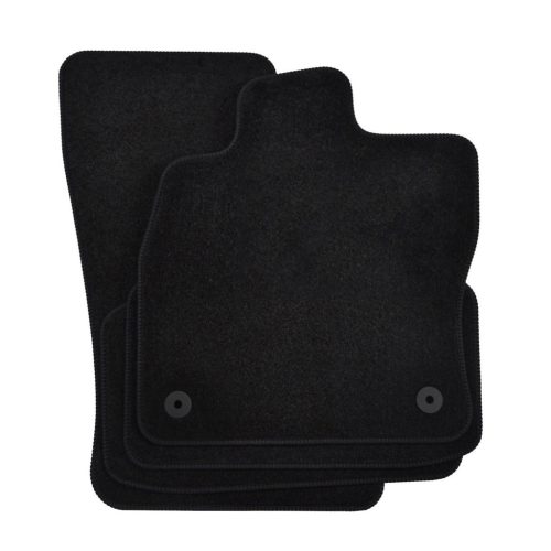 EgriAuto plyšový textilní koberec černý Seat Leon IV 2020-vyšší 4 ks