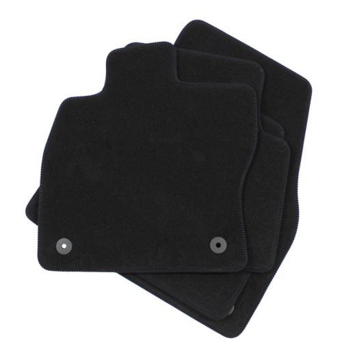 EgriAuto plyšový textilní koberec černý VW Touran 2016- 4 ks