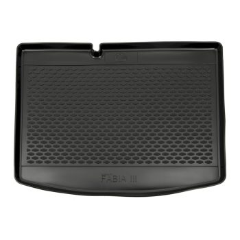   EgriAuto normální černé guma Gumová vana do kufru SKODA Fabia III Hatchback 2015-2021