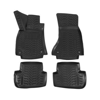   EgriAuto Prémiové 3D gumové autokoberce s upevněním Audi A4 B8 03/2008-2014 4 ks