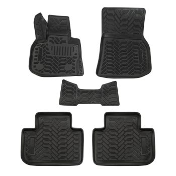   EgriAuto Prémiové 3D gumové autokoberce s upevněním Bmw X3 G01 2017-2024 4 ks