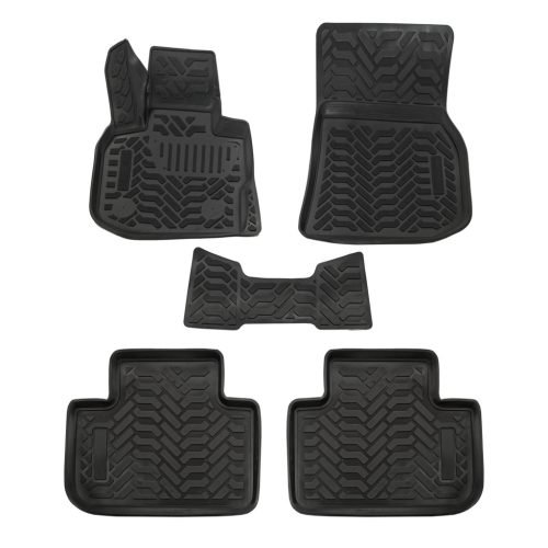 EgriAuto Prémiové 3D gumové autokoberce s upevněním Bmw X3 G01 2017-2024 4 ks