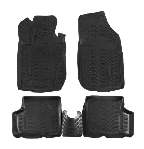 EgriAuto Prémiové 3D gumové autokoberce s upevněním Dacia Duster 4 WD 2010-2014