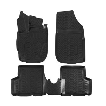   EgriAuto Prémiové 3D gumové autokoberce s upevněním Dacia Duster mk2 2014-2017