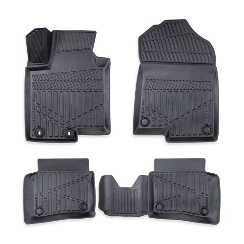 EgriAuto Prémiové 3D gumové autokoberce s upevněním FORD i20 2021-/HYUNDAI Bayon 2021- 4 ks