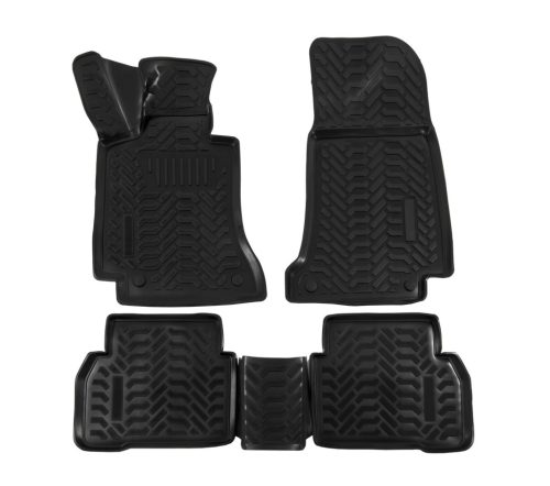 EgriAuto Prémiové 3D gumové autokoberce s upevněním MERCEDES-Benz C Class W205 2014-2021