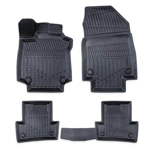 EgriAuto Prémiové 3D gumové autokoberce s upevněním RENAULT Clio 3 2005-2012- 4 ks