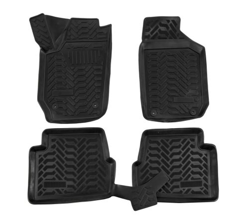 EgriAuto Prémiové 3D gumové autokoberce s upevněním SKODA Fabia II 2007-2014