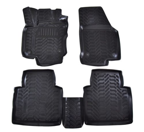 EgriAuto Prémiové 3D gumové autokoberce s upevněním SKODA Kodiaq 2016-