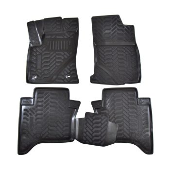   EgriAuto Prémiové 3D gumové autokoberce s upevněním TOYOTA Hilux up 2015-