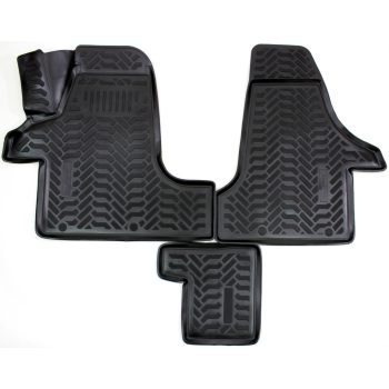   EgriAuto Prémiové 3D gumové autokoberce s upevněním VOLKSWAGEN Transporter T5 Multikombi 2003- 2 ks