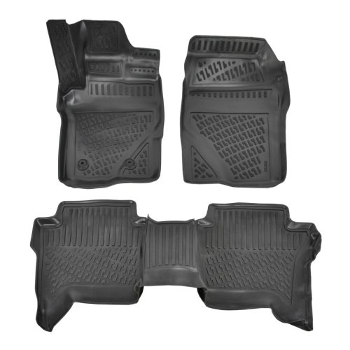 EgriAuto Prémiové 3D gumové autokoberce s upevněním VOLKSWAGEN Amarok 2023-