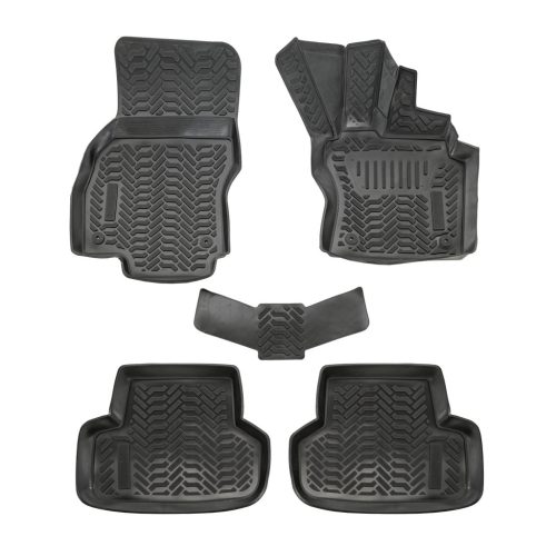 EgriAuto Prémiové 3D gumové autokoberce s upevněním VOLKSWAGEN Golf 8 2019- 4 ks