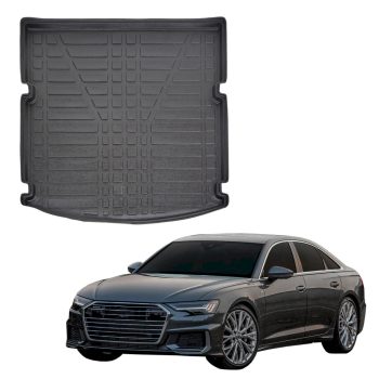   EgriAuto černé protiskluzové autokoberce Audi A6 C8 Sedan 2018-