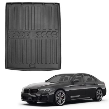   EgriAuto černé protiskluzové autokoberce BMW 5 G60 Sedan 2023-