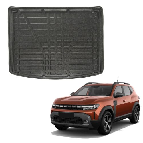 EgriAuto černé protiskluzové Gumová vana do kufru Dacia Duster 4x2 Hybrid--2024- (horní úroveň)