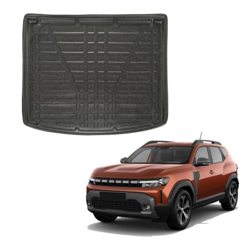 EgriAuto černé protiskluzové Gumová vana do kufru Dacia Duster 4WD 2024- (horní úroveň)