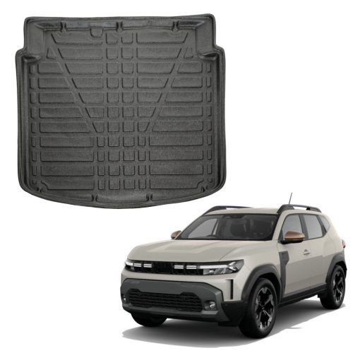 EgriAuto černé protiskluzové Gumová vana do kufru Dacia Duster 4x2 Hybrid- (dolní kufr)-2024-
