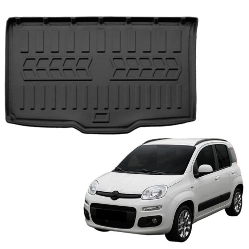 EgriAuto černá protiskluzová gumová vana do kufru FIAT Panda 3 312/319 2012-2024