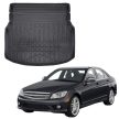 EgriAuto černé protiskluzové autokoberce Mercedes-Benz class C W204 sedan 2007-2014