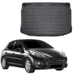 EgriAuto černá protiskluzová vana do kufru Peugeot 207 Hatchback 2006-2012