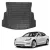 EgriAuto černá protiskluzová vana do kufru Tesla Model 3 2017- (Zadní csomagtér)