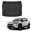 EgriAuto černé protiskluzové Gumová vana do kufru TOYOTA Yaris Cross 2022- (horní úroveň)