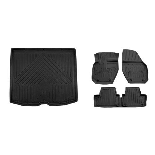 Prémiový gumové autokoberce a gumová vana do kufru Volvo XC60 5-dveřový 2008-2017 (egriauto_TLVO102912_3DSRMVO501_1)