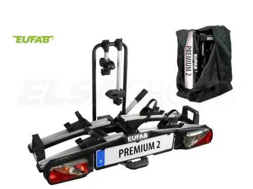 Eufab prémiový II nosič na kola - 2 hákový nosič na kola (i pro e-bike)