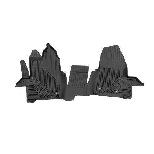 Prémiový 3D s vysokým okrajem Gumové autokoberce FORD Transit Custom I 2012-2023 Van, 3 sedadla, 1. řada