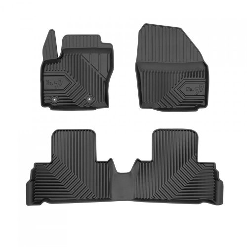 Prémiový 3D s vysokým okrajem Gumové autokoberce FORD S-Max I 2006-2014 minivan, vzdálenost upevnění patentek 25 cm