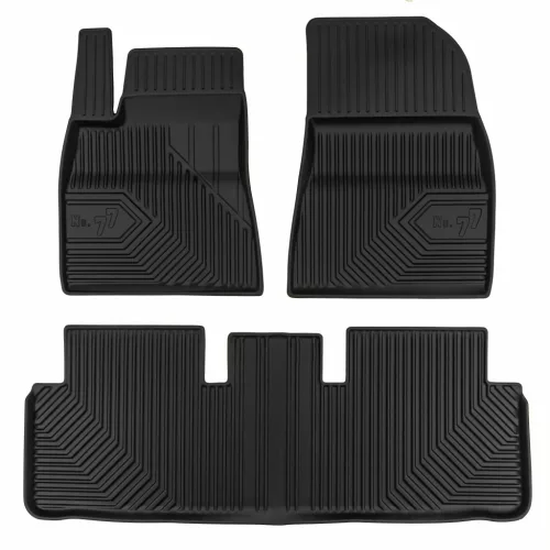 Prémiový 3D s vysokým okrajem Gumové autokoberce Tesla Model 3 2023 sedan, facelift utáni