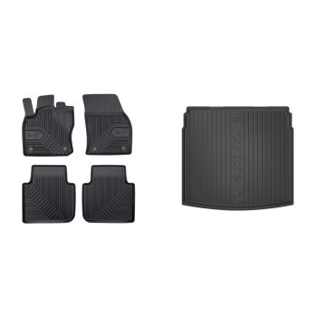   Prémiové gumové autokoberce a gumová vana do kufru VOLKSWAGEN Tiguan All-Space 5-dveřový 2015- (frogum_77445543_DZ414921_1)