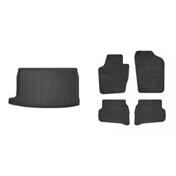   Prémiové gumové koberce a vana do kufru Volkswagen Polo V. Hatchback 5dveřový 2009-2014 (frogum_DZ400825_ET0394_1)