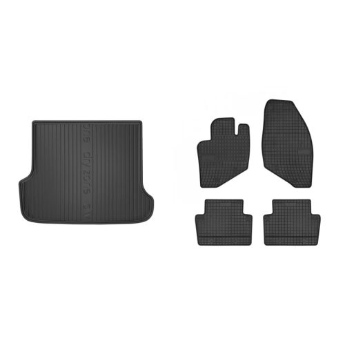 Prémiové gumové autokoberce a gumová vana do kufru Volvo V70 5-dveřový 2004-2007 (frogum_DZ402928_ET0943_1)