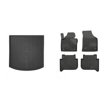   Prémiové gumové autokoberce a gumová vana do kufru VOLKSWAGEN Touran I. 5-dveřový 2003-2010 (frogum_DZ403079_77407183_1)