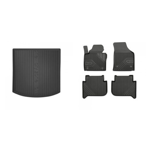 Prémiové gumové autokoberce a gumová vana do kufru VOLKSWAGEN Touran I. 5-dveřový 2003-2010 (frogum_DZ403079_77407183_1)