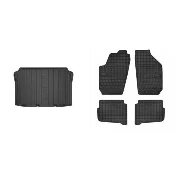   Prémiové gumové koberce a vana do kufru Volkswagen Polo Hatchback 3dveřový 2002-2005 (frogum_DZ403116_ET0015_1)