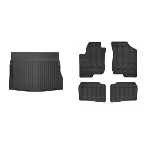Prémiové gumové koberce a vana do kufru KIA Cee d Hatchback 5dveřový 2007-2012 (frogum_DZ404472_ET0421_1)