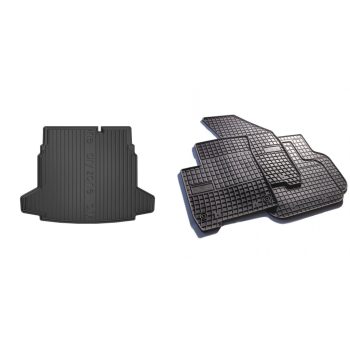   Prémiové gumové autokoberce a gumová vana do kufru Saab 93 SportSedan 4-dveřový 2003- (frogum_DZ404526_ET410688_1)