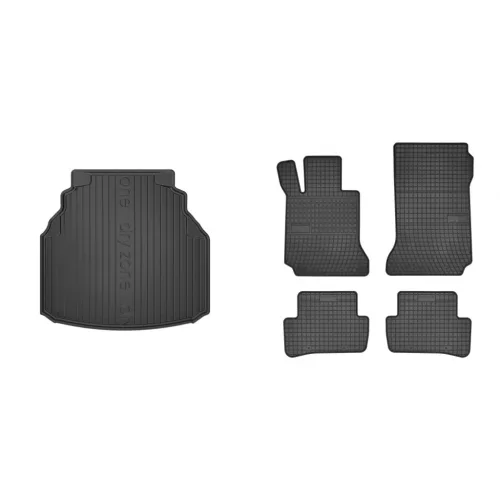 Prémiové gumové koberce a vana do kufru Mercedes C-Klasse W204 sedan 4dveřový 2007-2014 (frogum_DZ404892_ET546030_1)