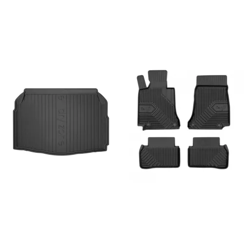 Prémiové gumové autokoberce a gumová vana do kufru MERCEDES C-Klasse W205 sedan 4-dverový 2014-2021 (frogum_DZ404908_77409583_1)
