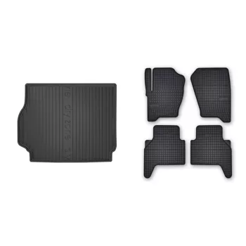   Prémiové gumové koberce a vana do kufru Land Rover Range Rover Sport 5dveřový 2004-2013 (frogum_DZ405578_ET402461_1)